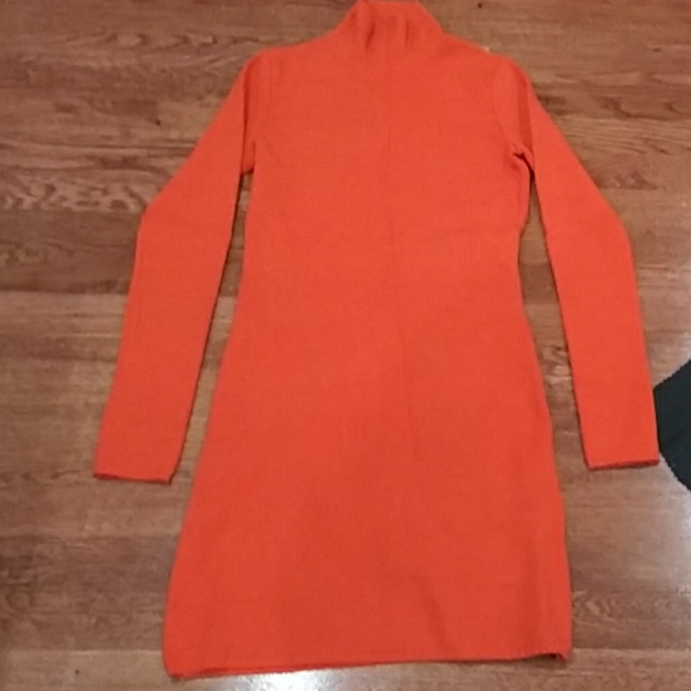 Versus orange fitted dress